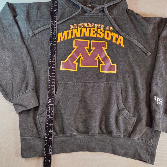 University of Minnesota Hoodie Gray TCF Bank Logo Men’s Size L - Picture 7 of 13